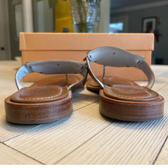 Tod's tan leather sandals 7B - Picture 5 of 7